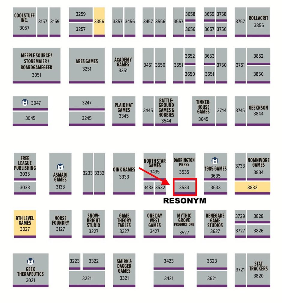 PAXUnplugged! We’re excited to see you all soon! Come by booth 3533 to play games with us :) #boardgames #indiegames #paxunplugged