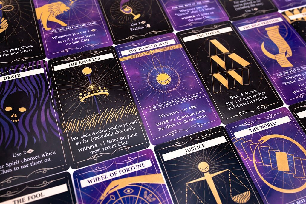 An announcement from us! Phantom Ink: Arcana will be releasing next week on February 19th! 

Look at how beautiful these arcana cards are! We can’t wait to get them into your hands! :) 

#tarot #cardgame #boardgame #indiegame #arcana